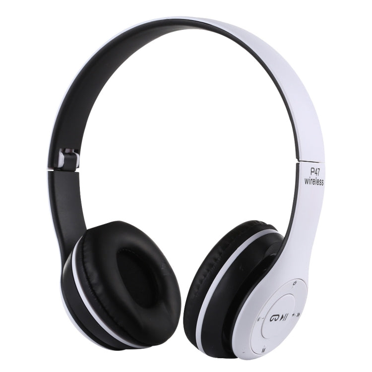 P47 Foldable Wireless Bluetooth Headphone with 3.5mm Audio Jack, Support MP3 / Call, P47 Black���...