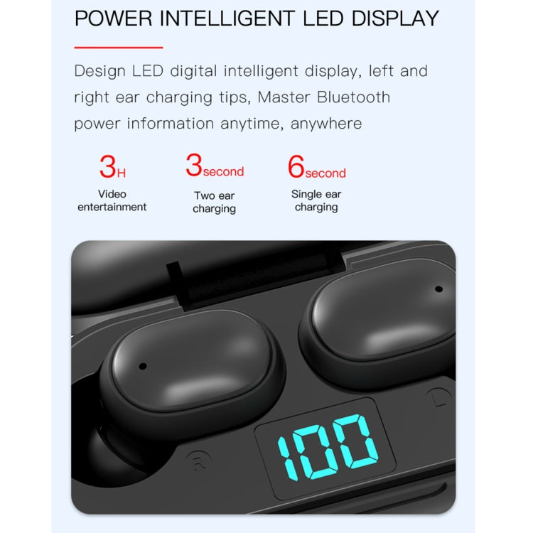 H6 TWS Digital Display Bluetooth Earphone