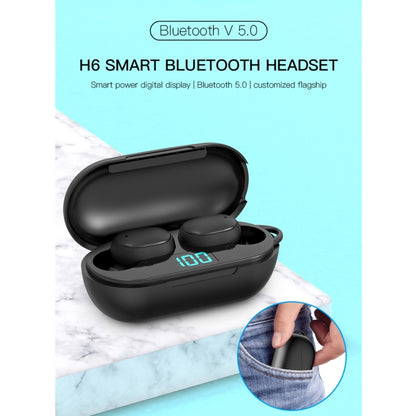 H6 TWS Digital Display Bluetooth Earphone