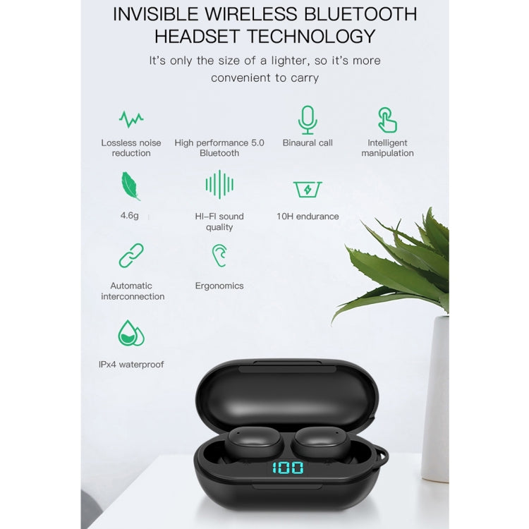 H6 TWS Digital Display Bluetooth Earphone