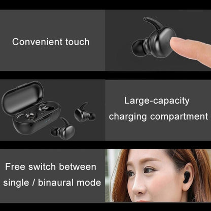 TWS-4 IPX5 Waterproof Bluetooth 5.0 Touch Wireless Bluetooth Earphone with Charging Box, Support ...
