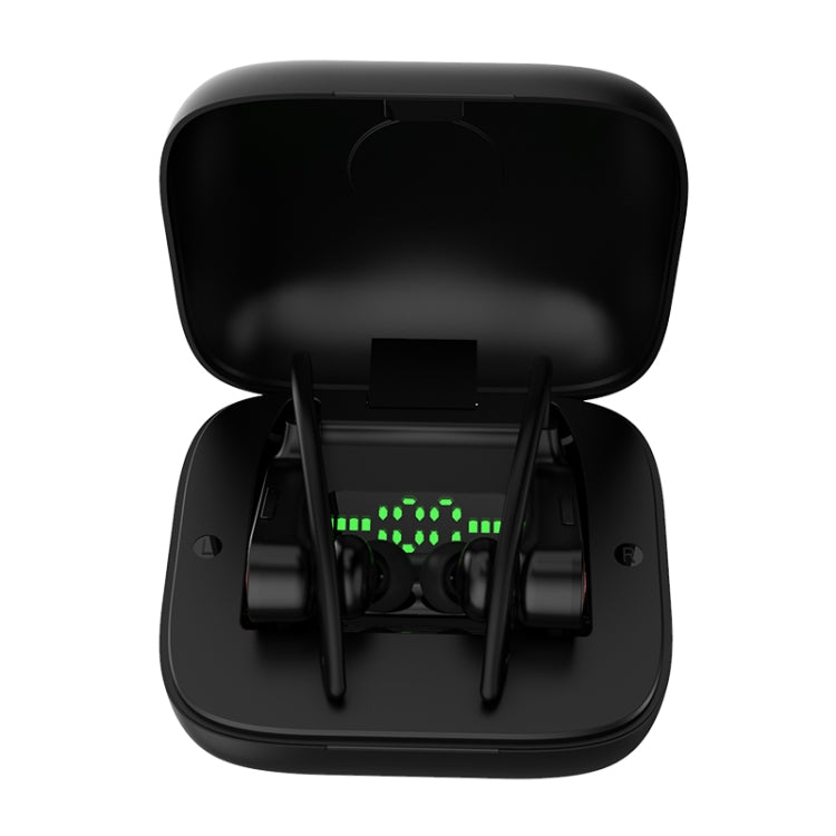 Q83 Wireless Ear-mounted Sports Bluetooth Earphone with Charging Box, Supports Three-screen LED P...