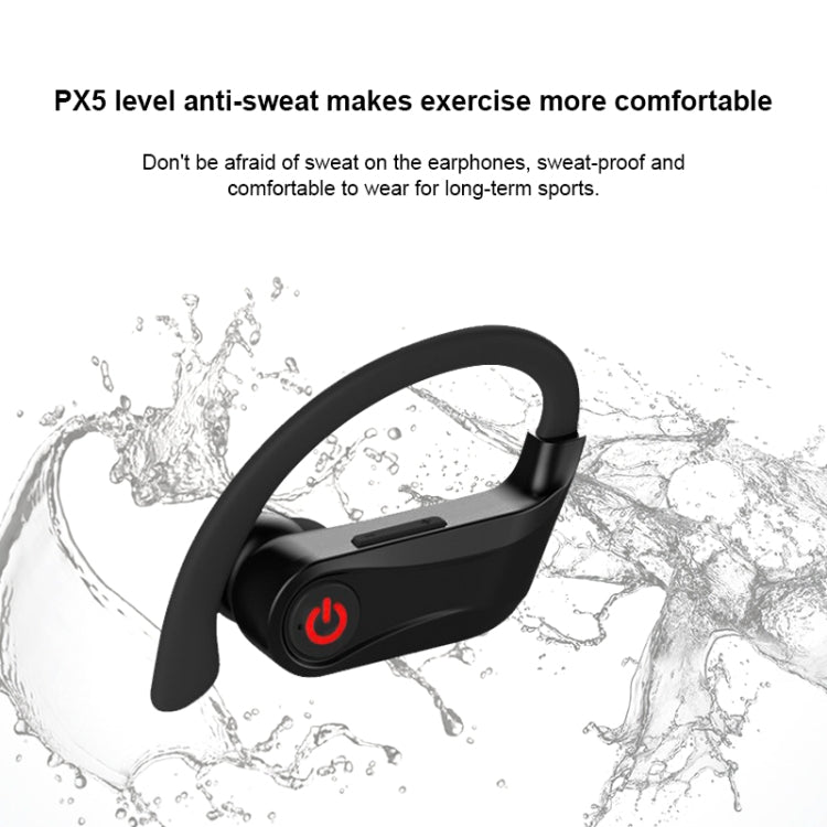 Q83 Wireless Ear-mounted Sports Bluetooth Earphone with Charging Box, Supports Three-screen LED P...