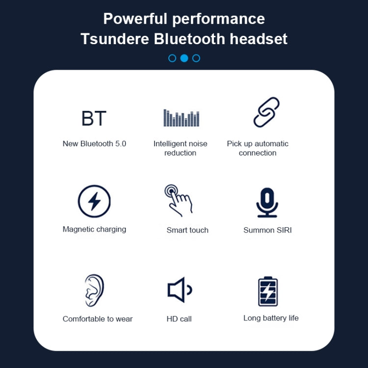 Q83 Wireless Ear-mounted Sports Bluetooth Earphone with Charging Box, Supports Three-screen LED P...