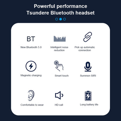 Q83 Wireless Ear-mounted Sports Bluetooth Earphone with Charging Box, Supports Three-screen LED P...