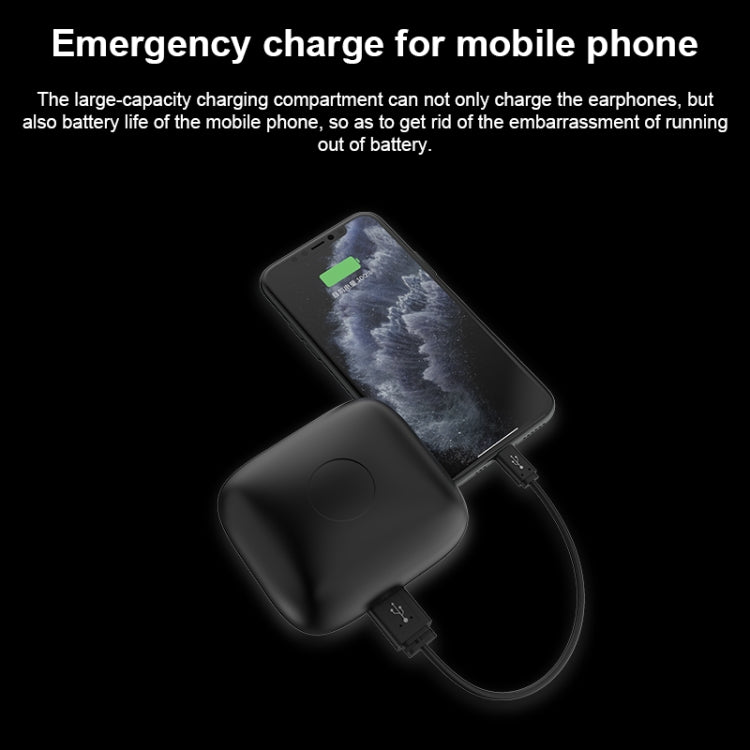 Q83 Wireless Ear-mounted Sports Bluetooth Earphone with Charging Box, Supports Three-screen LED P...