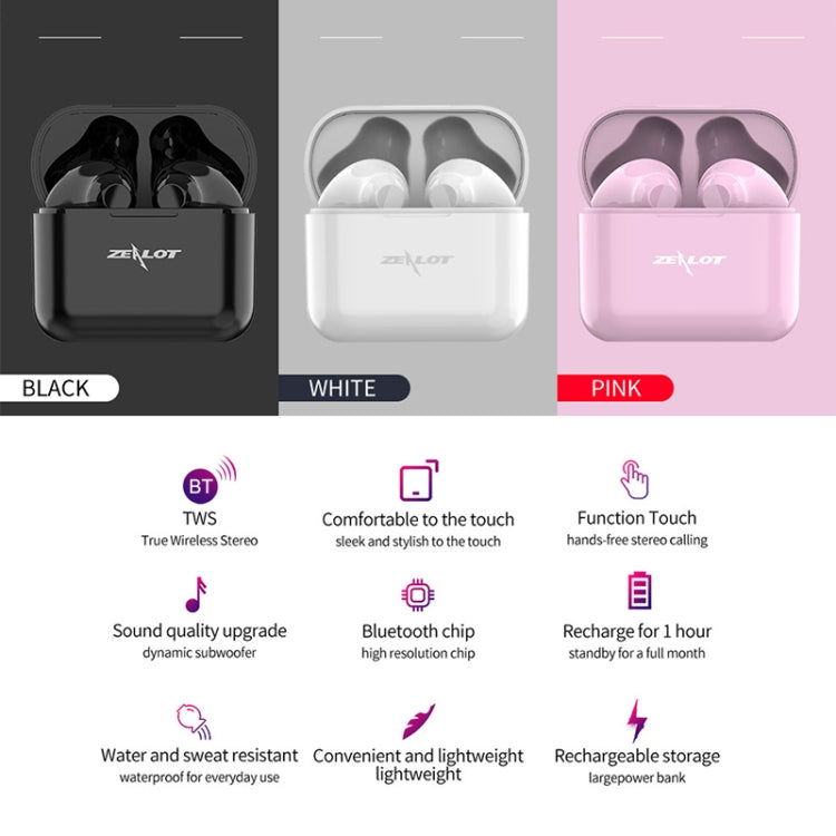 T3 TWS Wireless Bluetooth Earphone with Charging Box