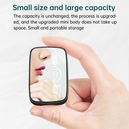 M9 Bluetooth 5.1 TWS Mirror Digital Display Wireless Bluetooth Earphone with Charging Box Flashli...