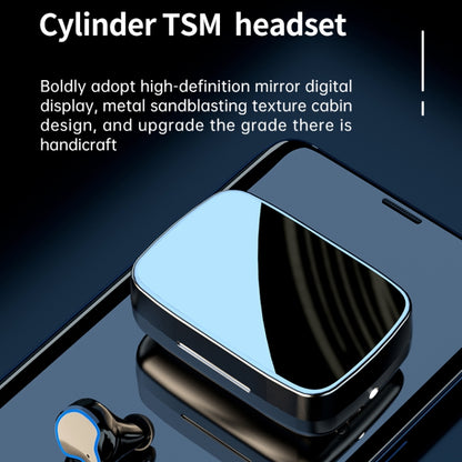 M9 Bluetooth 5.1 TWS Mirror Digital Display Wireless Bluetooth Earphone with Charging Box Flashli...
