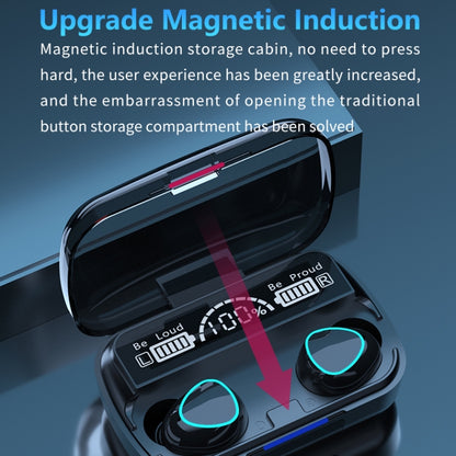 M10 Bluetooth 5.1 TWS Digital Display Wireless Bluetooth Earphone with Charging Box, Support Touc...
