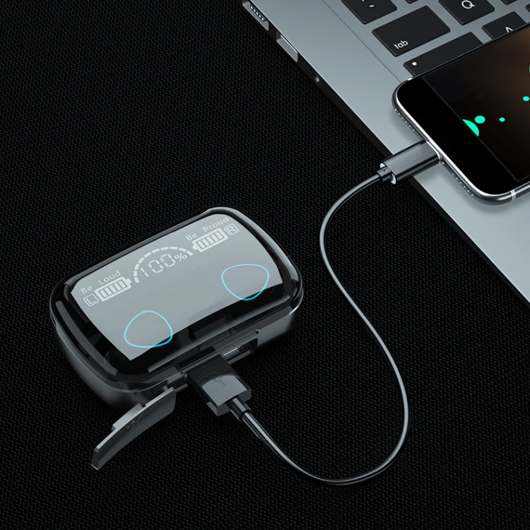 M10 Bluetooth 5.1 TWS Digital Display Wireless Bluetooth Earphone with Charging Box, Support Touc...
