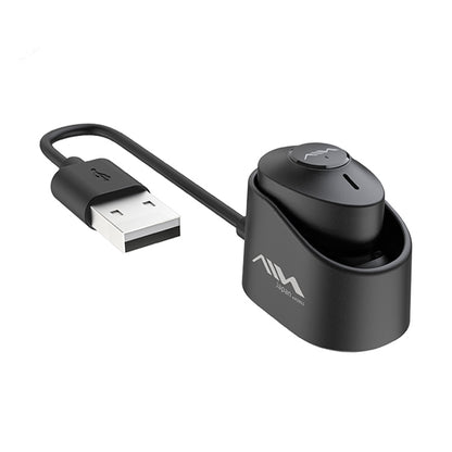 AIN MK-X18S USB Car Single Wireless Bluetooth Earphone with Charging Box, Support HD Call & Siri ...
