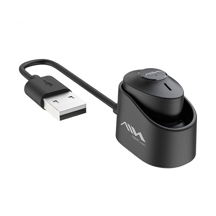 AIN MK-X18S USB Car Single Wireless Bluetooth Earphone with Charging Box, Support HD Call & Siri ...