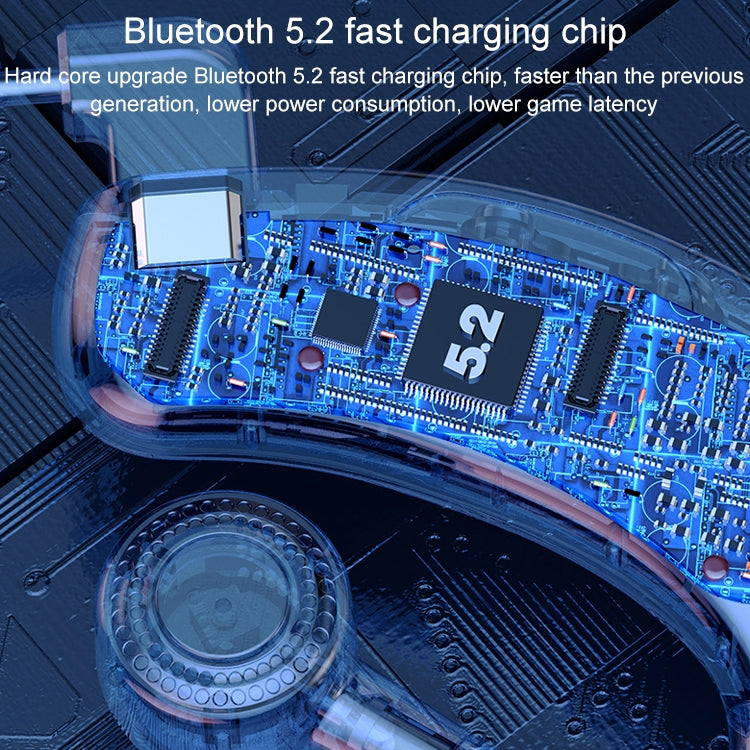 V12 Smart LED Digital Display Wireless Bluetooth Earphone