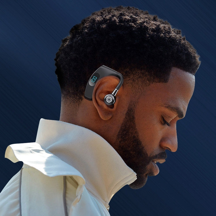V12 Smart LED Digital Display Wireless Bluetooth Earphone