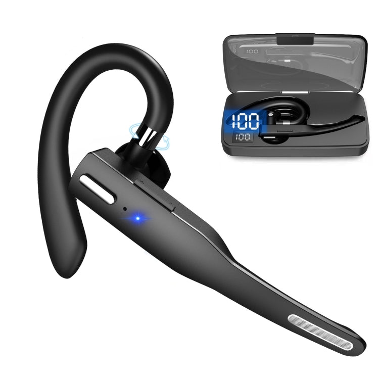 YYK-525 Single Rotatable Earhook Noise Cancelling Wireless Bluetooth Earphone with Charging Box &...