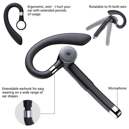YYK-525 Single Rotatable Earhook Noise Cancelling Wireless Bluetooth Earphone with Charging Box &...
