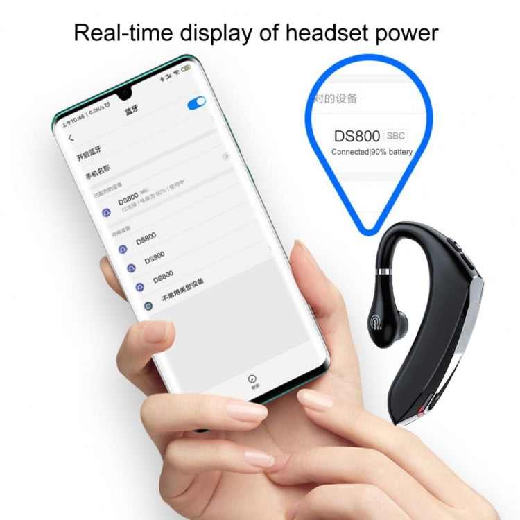 DS800 Bluetooth 5.0 Universal Hanging Ear Style Business Sports Wireless Bluetooth Earphone with ...