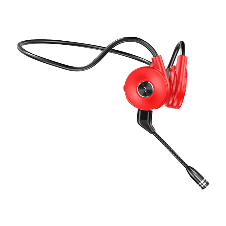 M-1 Back-mounted Touch Noise Reduction Bone Conduction Bluetooth Earphone with Detachable Microphone