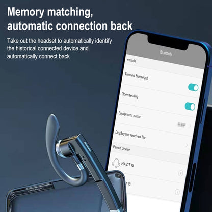 YYK-525 Simple Version Single Rotatable Earhook Noise Reduction Call Business Bluetooth Earphone ...