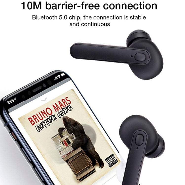 DT-5 IPX Waterproof Bluetooth 5.0 Wireless Bluetooth Earphone with Magnetic Charging Box, Support...