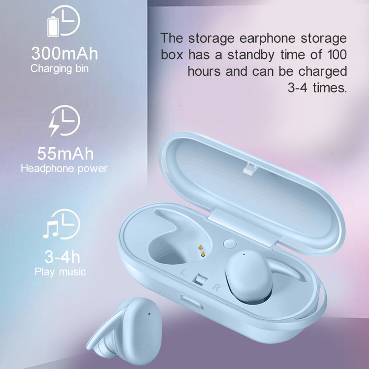 DT-7 IPX Waterproof Bluetooth 5.0 Wireless Bluetooth Earphone with 300mAh Magnetic Charging Box, ...