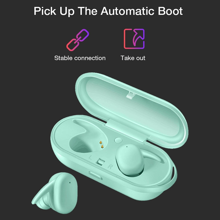 DT-7 IPX Waterproof Bluetooth 5.0 Wireless Bluetooth Earphone with 300mAh Magnetic Charging Box, ...