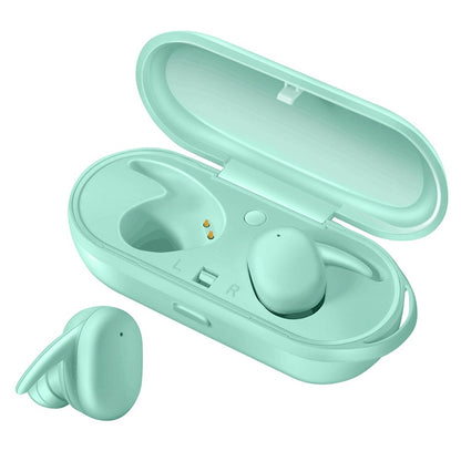 DT-7 IPX Waterproof Bluetooth 5.0 Wireless Bluetooth Earphone with 300mAh Magnetic Charging Box, ...