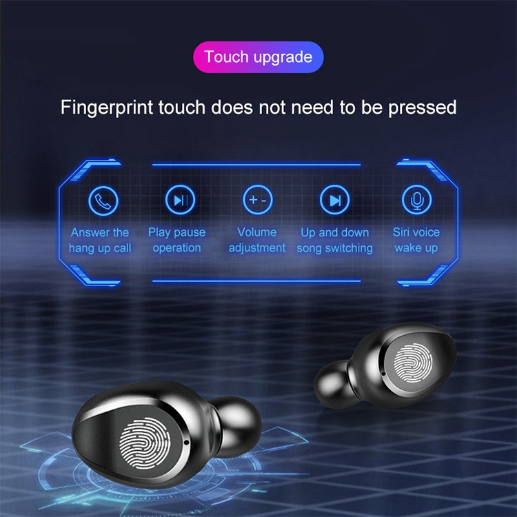 F9 TWS V5.0 Touch Control Binaural Wireless Bluetooth Headset with Charging Case and Digital Disp...