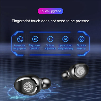F9 TWS V5.0 Touch Control Binaural Wireless Bluetooth Headset with Charging Case and Digital Disp...