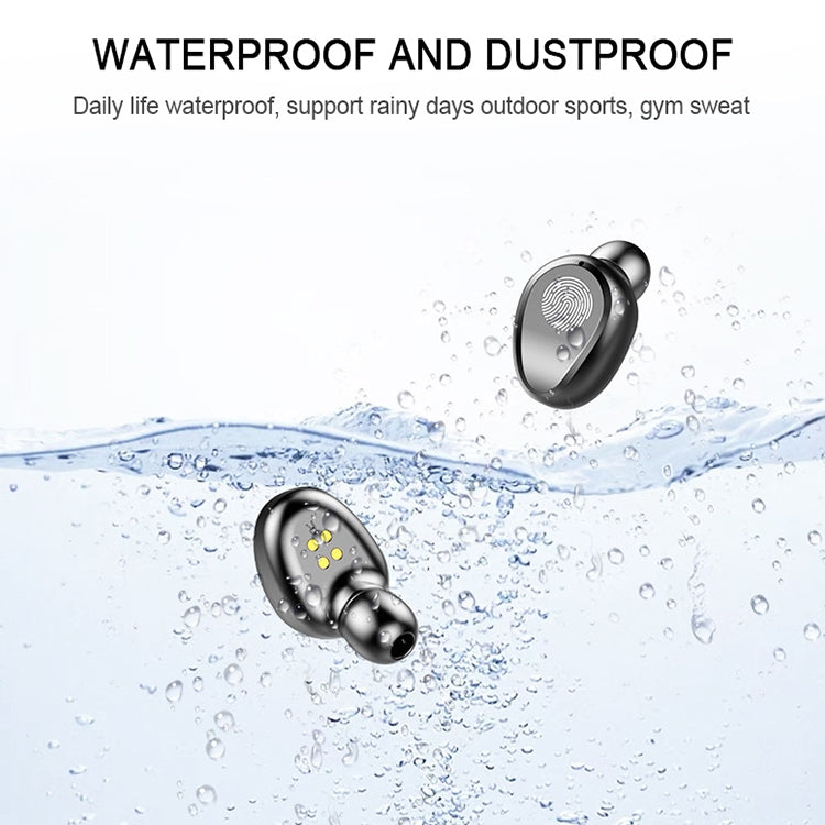 F9 TWS V5.0 Touch Control Binaural Wireless Bluetooth Headset with Charging Case and Digital Disp...