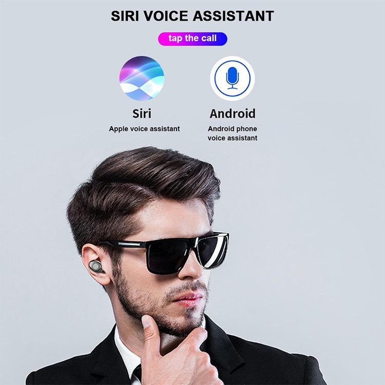 F9 TWS V5.0 Touch Control Binaural Wireless Bluetooth Headset with Charging Case and Digital Disp...