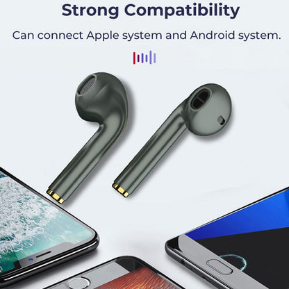 J18 Bluetooth 5.0 TWS Wireless Binaural Bluetooth Earphone with Charging Box, J18 (Green)��������...
