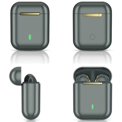 J18 Bluetooth 5.0 TWS Wireless Binaural Bluetooth Earphone with Charging Box, J18 (Green)��������...