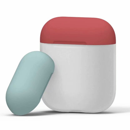 Three Color Dropproof Wireless Earphones Charging Box Protective Case for Apple AirPods 1/2 (Whit...