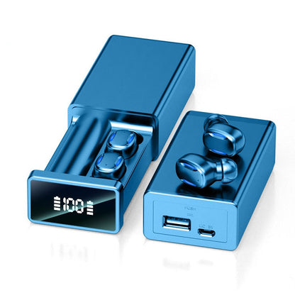 A22 English Version Pull-out Digital Display Bluetooth Earphone with Magnetic Charging Box, Suppo...