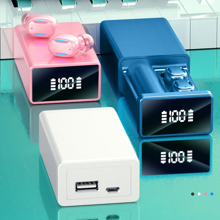 A22 English Version Pull-out Digital Display Bluetooth Earphone with Magnetic Charging Box, Suppo...
