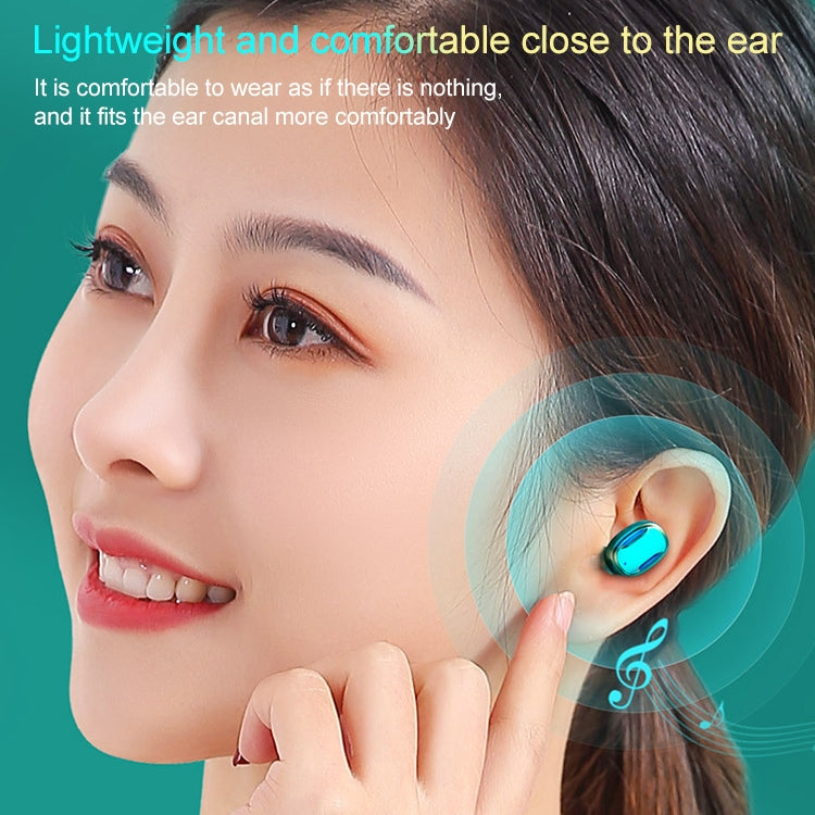 A22 English Version Pull-out Digital Display Bluetooth Earphone with Magnetic Charging Box, Suppo...