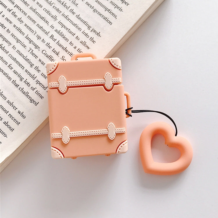 Wireless Earphones Shockproof Candy Colored Suitcase Silicone Protective Case for Apple AirPods 1...