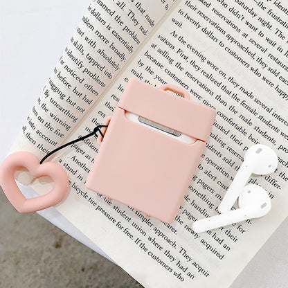 Wireless Earphones Shockproof Candy Colored Suitcase Silicone Protective Case for Apple AirPods 1...