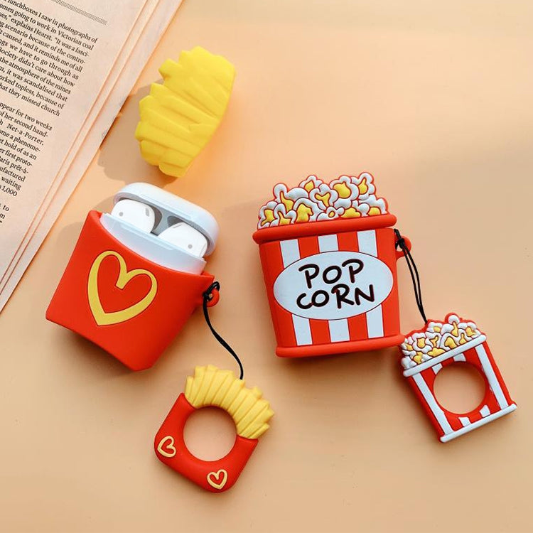 Wireless Earphones Shockproof Chips Popcorn Silicone Protective Case for Apple AirPods 1 / 2 (Chi...