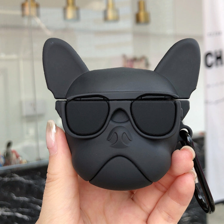 Silicone Cartoon Cute Bulldog Shape Earphones Shockproof Protective Case for Apple AirPods 1 / 2�...