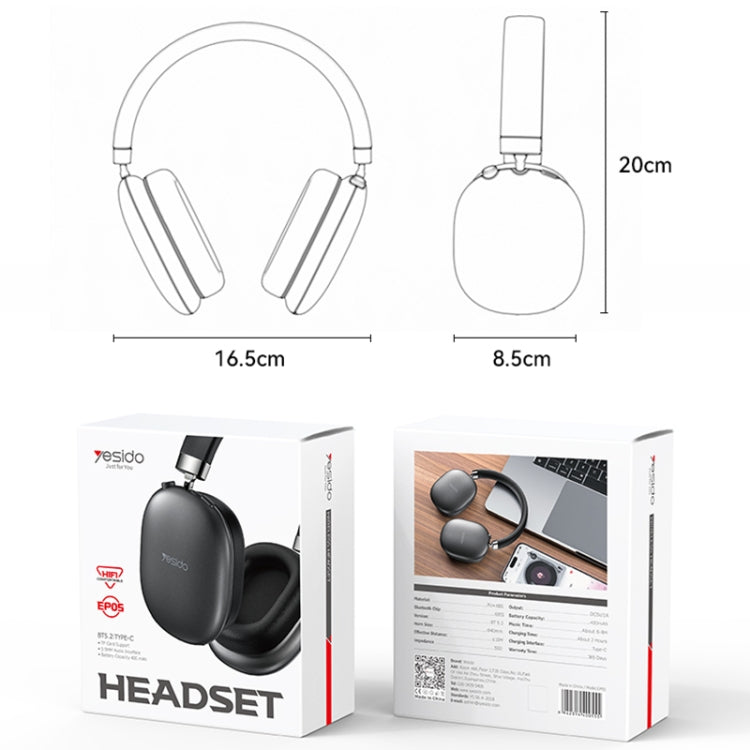 Yesido EP05  Over-Ear Noise Reduction Bluetooth Headset