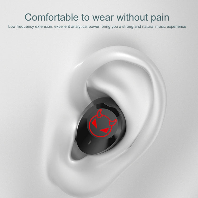 M23 Little Devil Pattern Intelligent Noise Reduction Touch Bluetooth Earphone