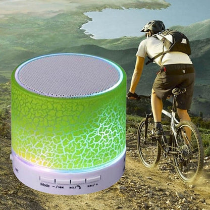 A9 Mini Glare Crack Bluetooth Speaker with LED Light