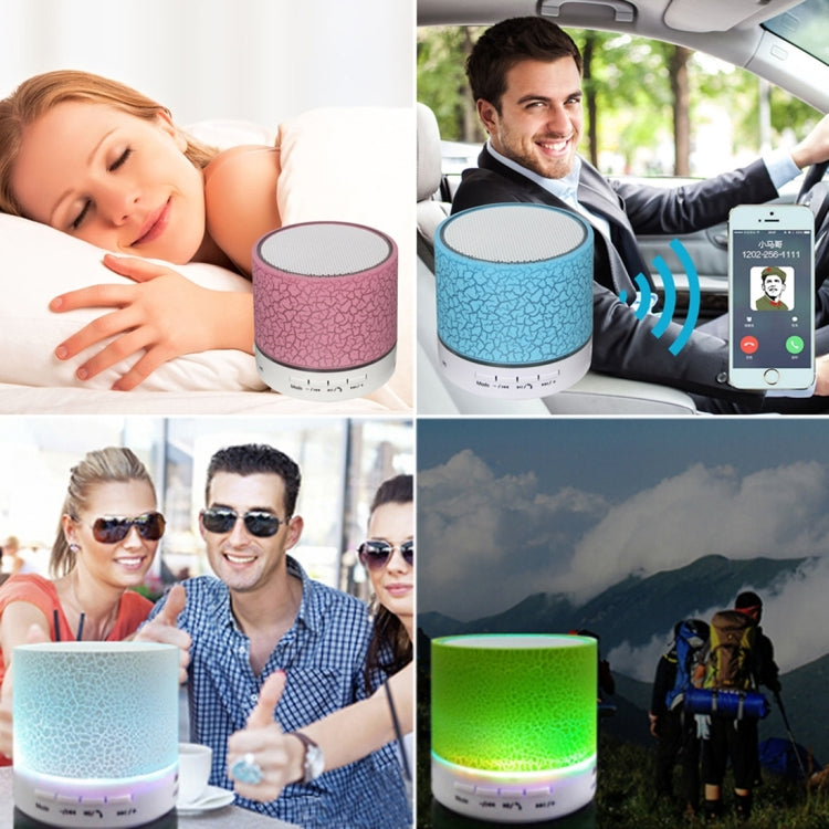 A9 Mini Glare Crack Bluetooth Speaker with LED Light