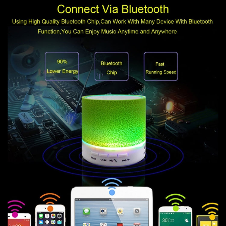 A9 Mini Glare Crack Bluetooth Speaker with LED Light