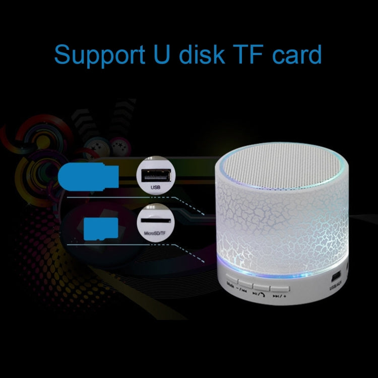 A9 Mini Glare Crack Bluetooth Speaker with LED Light