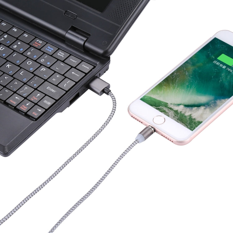 1m 8 Pin to USB 2.0 360 Degree Rotation Magnetic Cable