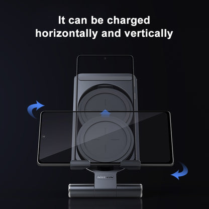NILLKIN 2 in 1 15W PoweHold Mini Vertical Foldable Detachable Wireless Charger Mobile Phone Holder